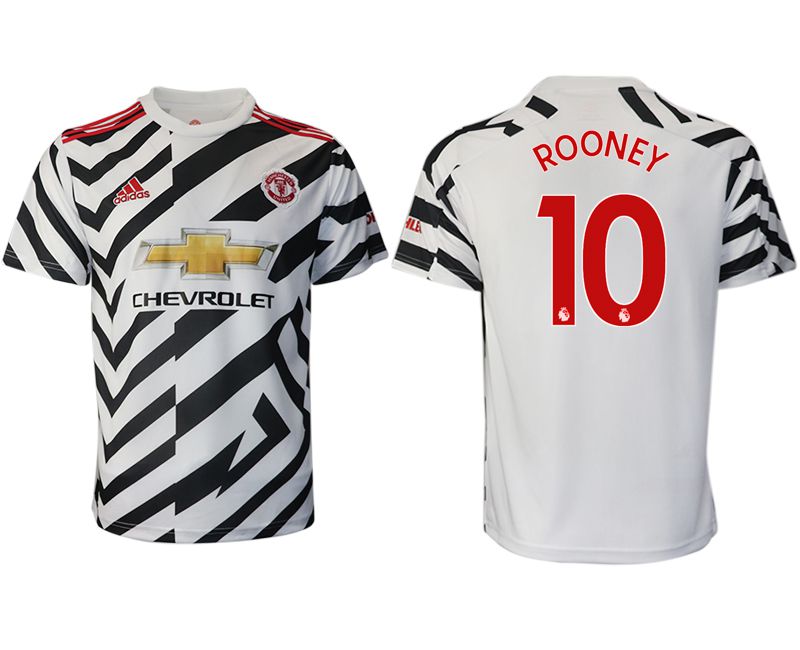 Men 2020-2021 club Manchester United away aaa version #10 white Soccer Jerseys